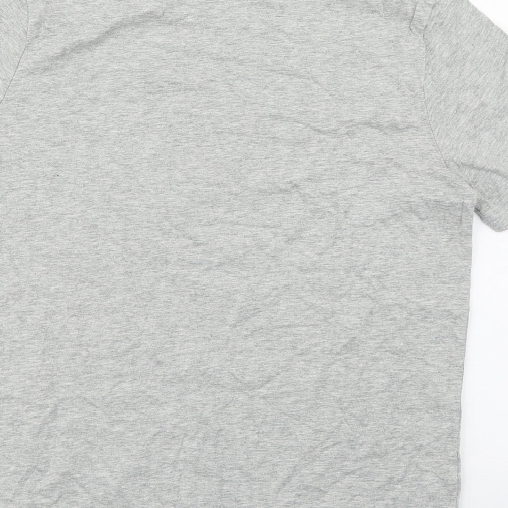 Gap Boys Grey  100% Cotton Basic T-Shirt Size 10-11 Years Round Neck Pullover