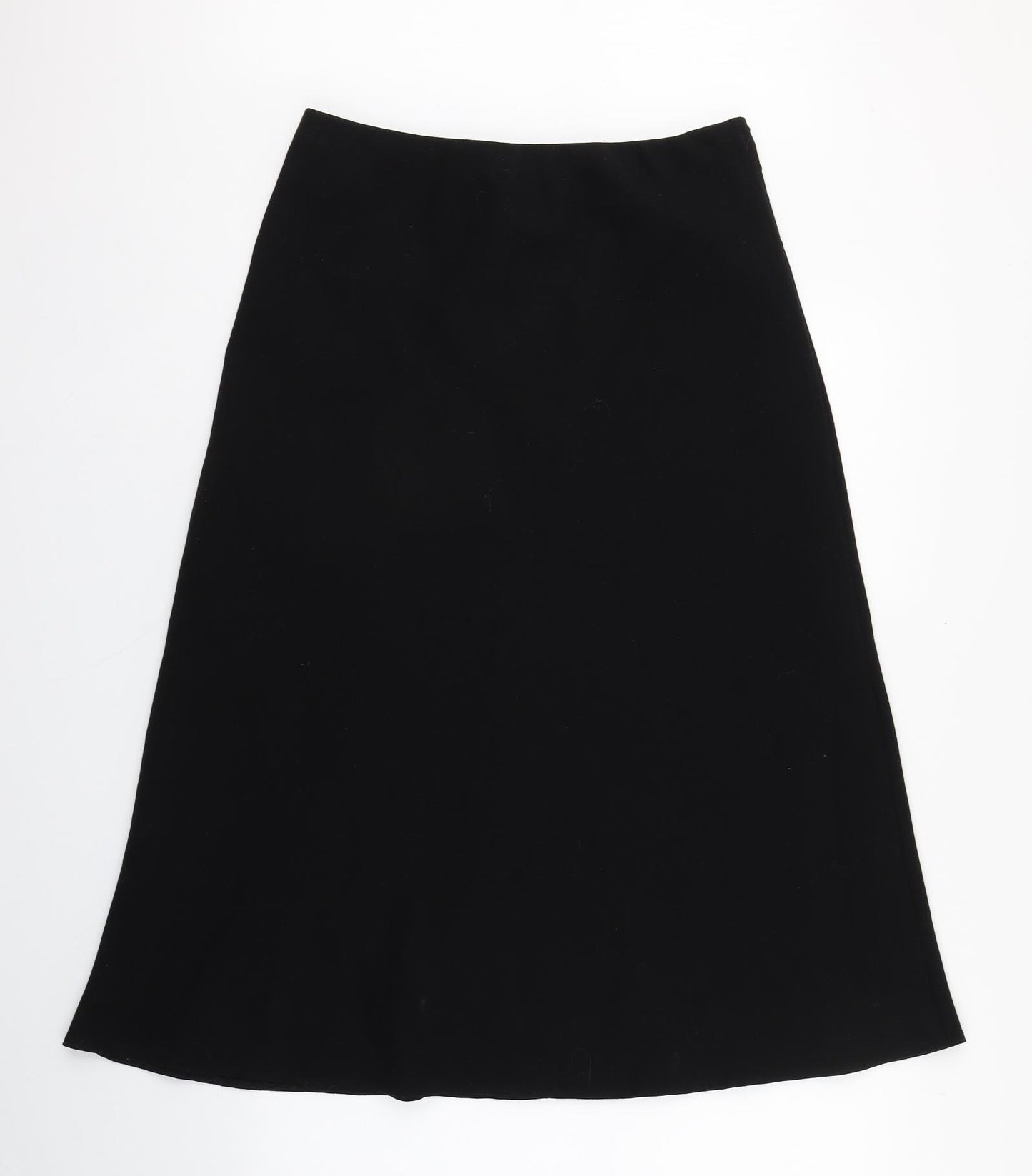 Marks and Spencer Womens Black  Polyester A-Line Skirt Size 16