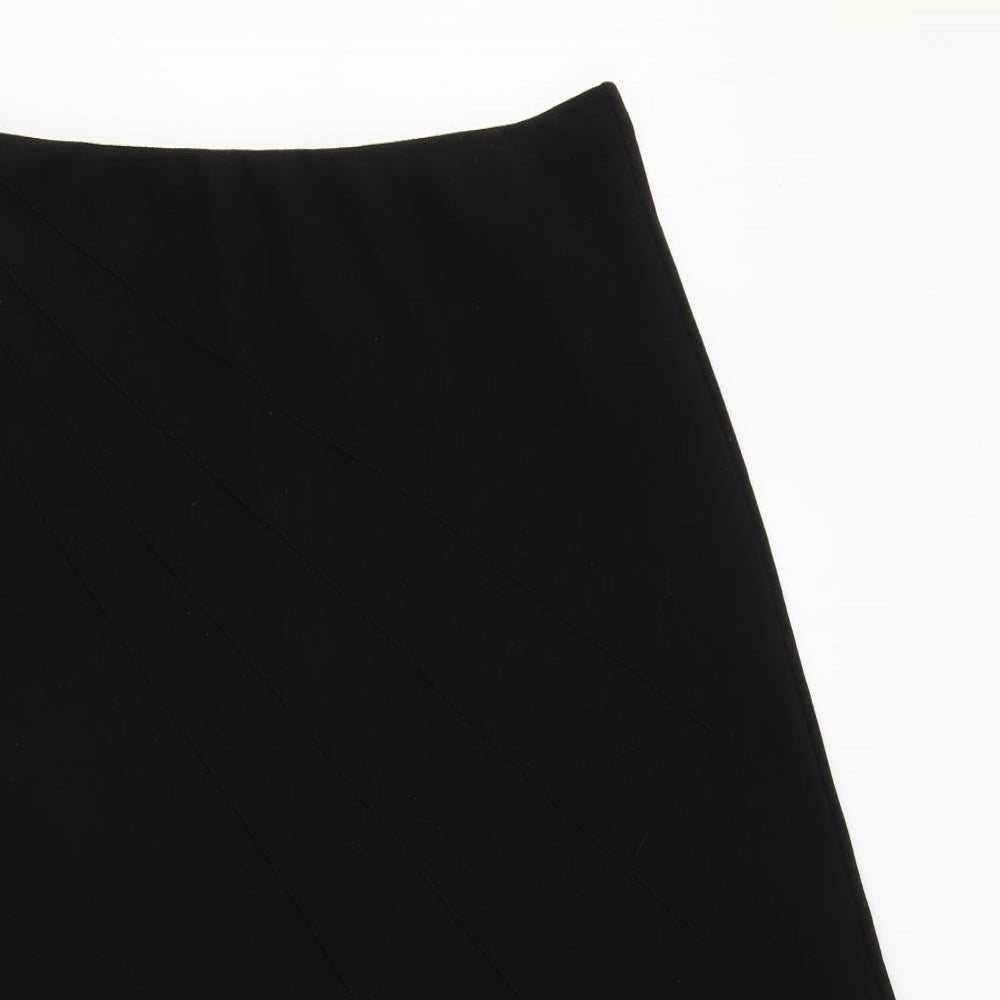 Marks and Spencer Womens Black  Polyester A-Line Skirt Size 16