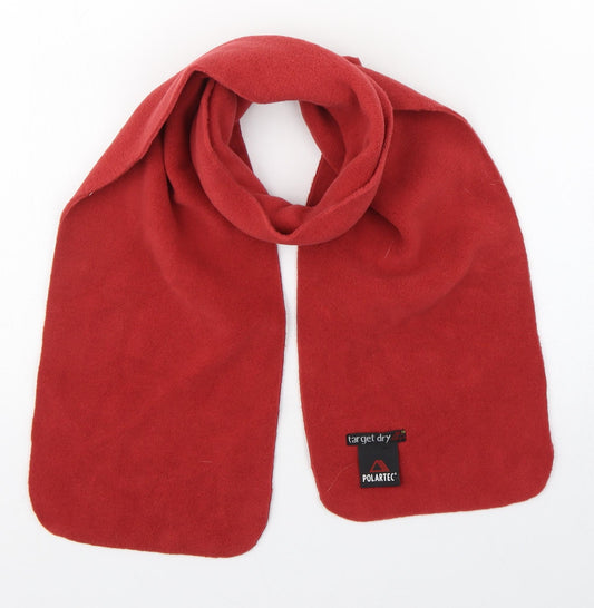 Polartec Unisex Red  Polyester Scarf  Size Regular