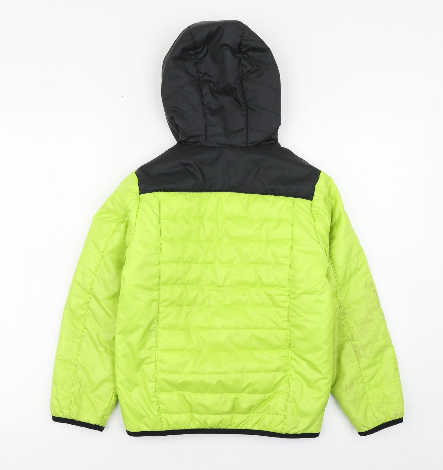 DECATHLON Boys Green   Puffer Jacket Coat Size 4 Years  Zip