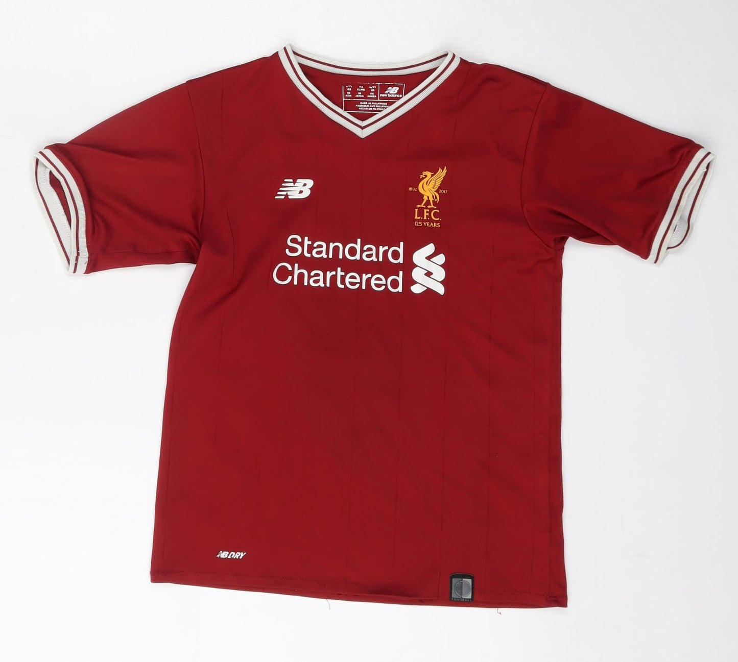 Liverpool FC Boys Red  Polyester Basic T-Shirt Size 6 Years V-Neck