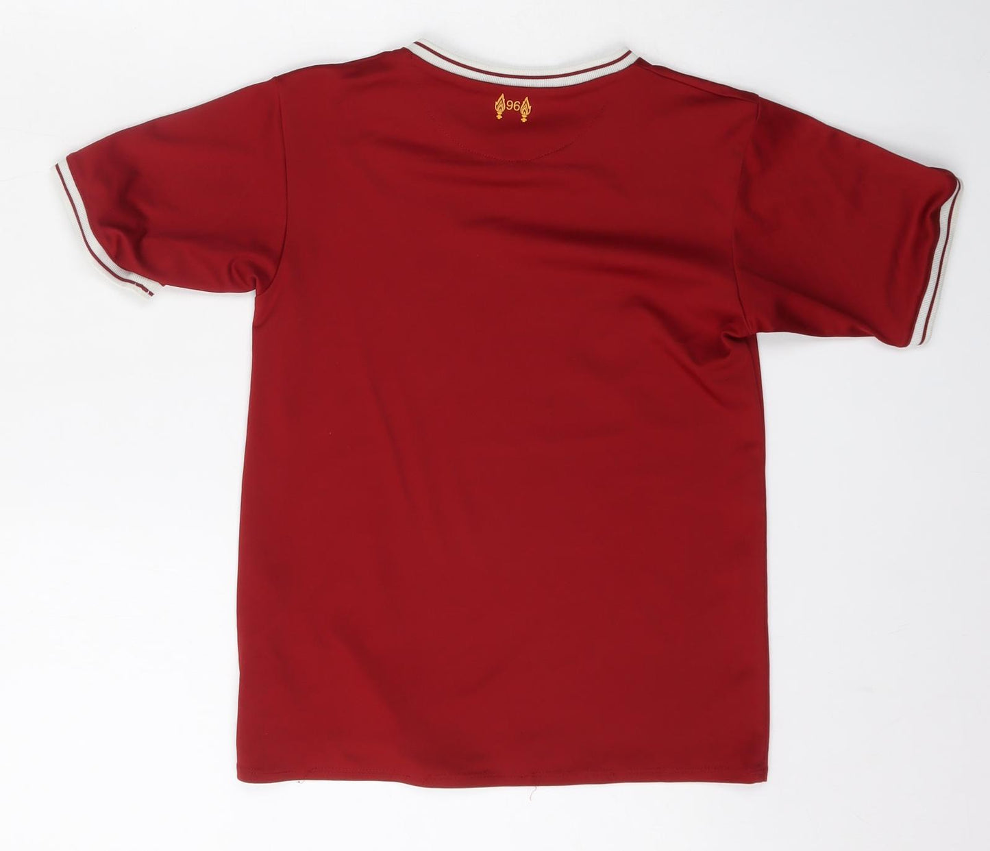 Liverpool FC Boys Red  Polyester Basic T-Shirt Size 6 Years V-Neck