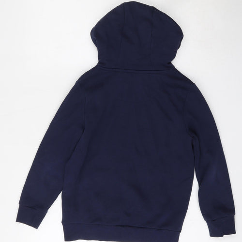 F&F Boys Blue  Cotton Pullover Hoodie Size 7 Years