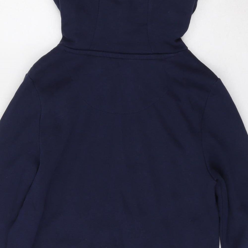 F&F Boys Blue  Cotton Pullover Hoodie Size 7 Years