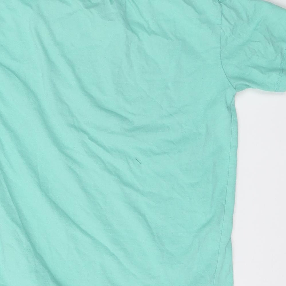 Tommy Hilfiger Boys Green   Basic T-Shirt Size 11 Years Round Neck  - Tommy Jeans