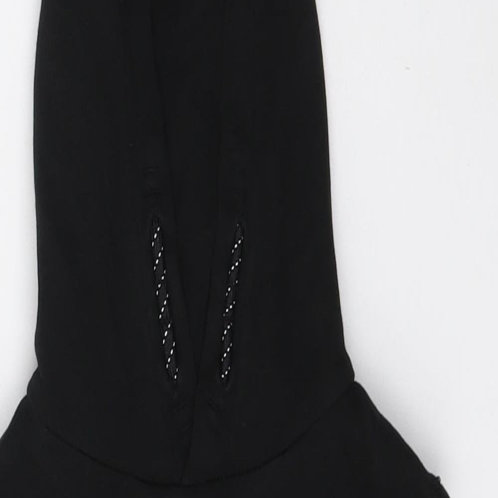 F&F Boys Black  Cotton Vest Hoodie Size 7-8 Years