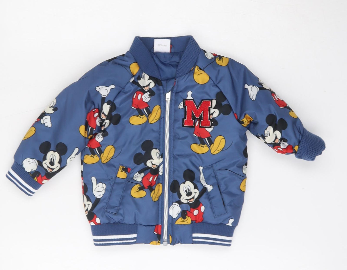 Disney Boys Blue   Bomber Jacket Jacket Size 6-9 Months