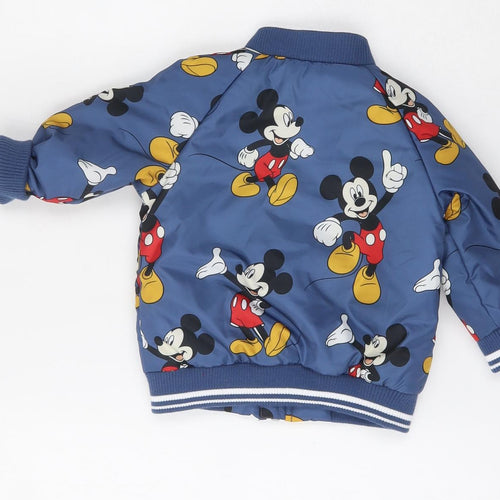 Disney Boys Blue   Bomber Jacket Jacket Size 6-9 Months