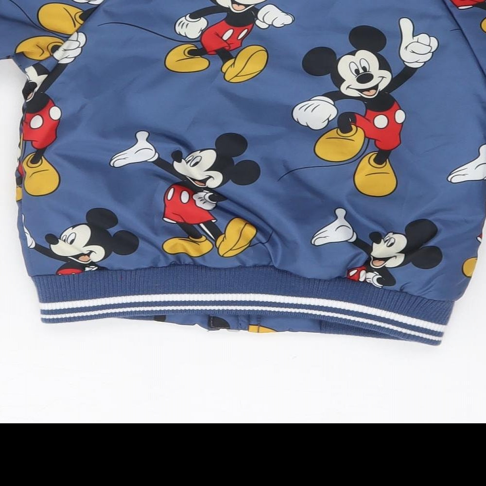 Disney Boys Blue   Bomber Jacket Jacket Size 6-9 Months