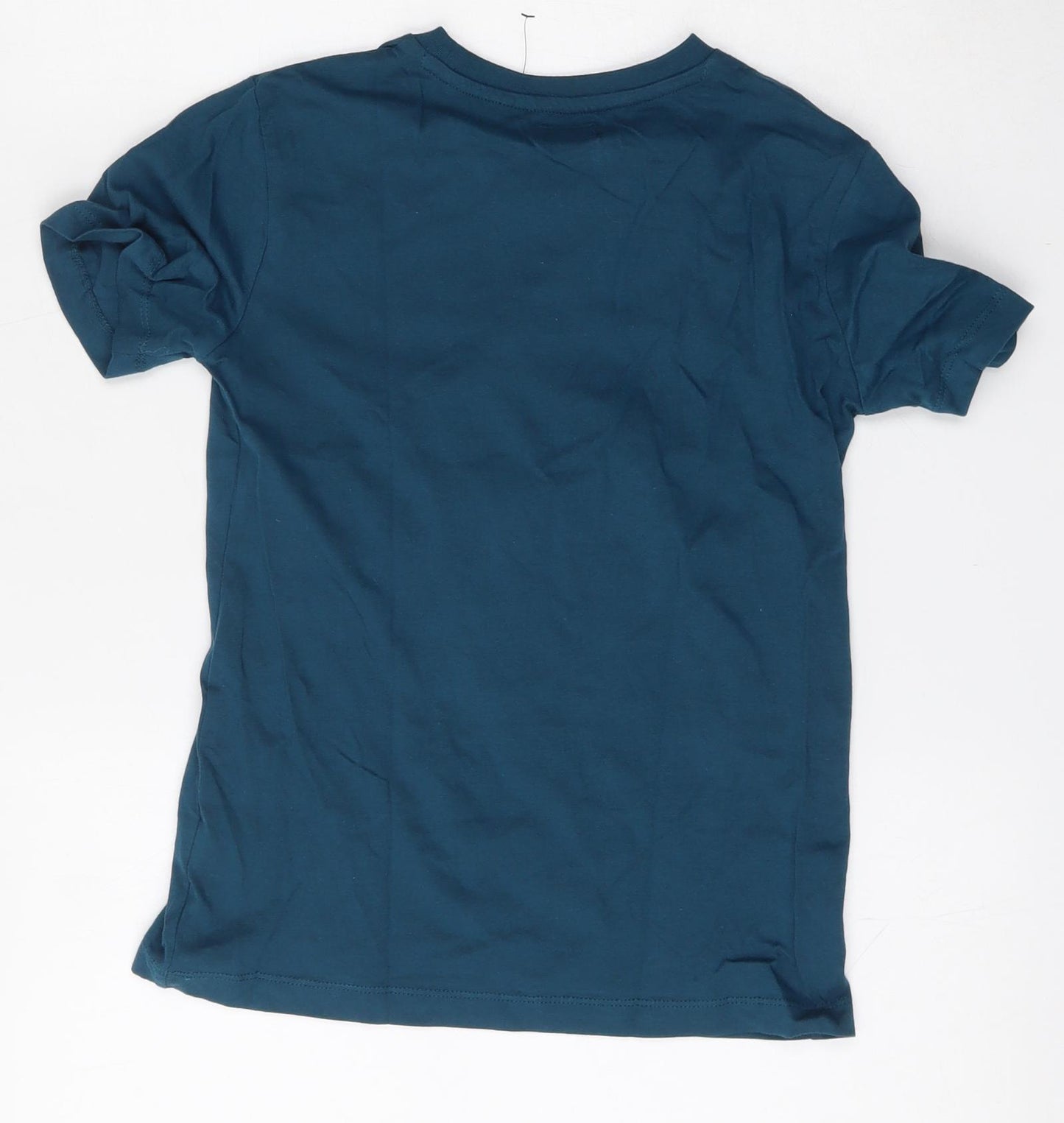 NEXT Boys Blue  Cotton Basic T-Shirt Size 8 Years Round Neck  - Gaming