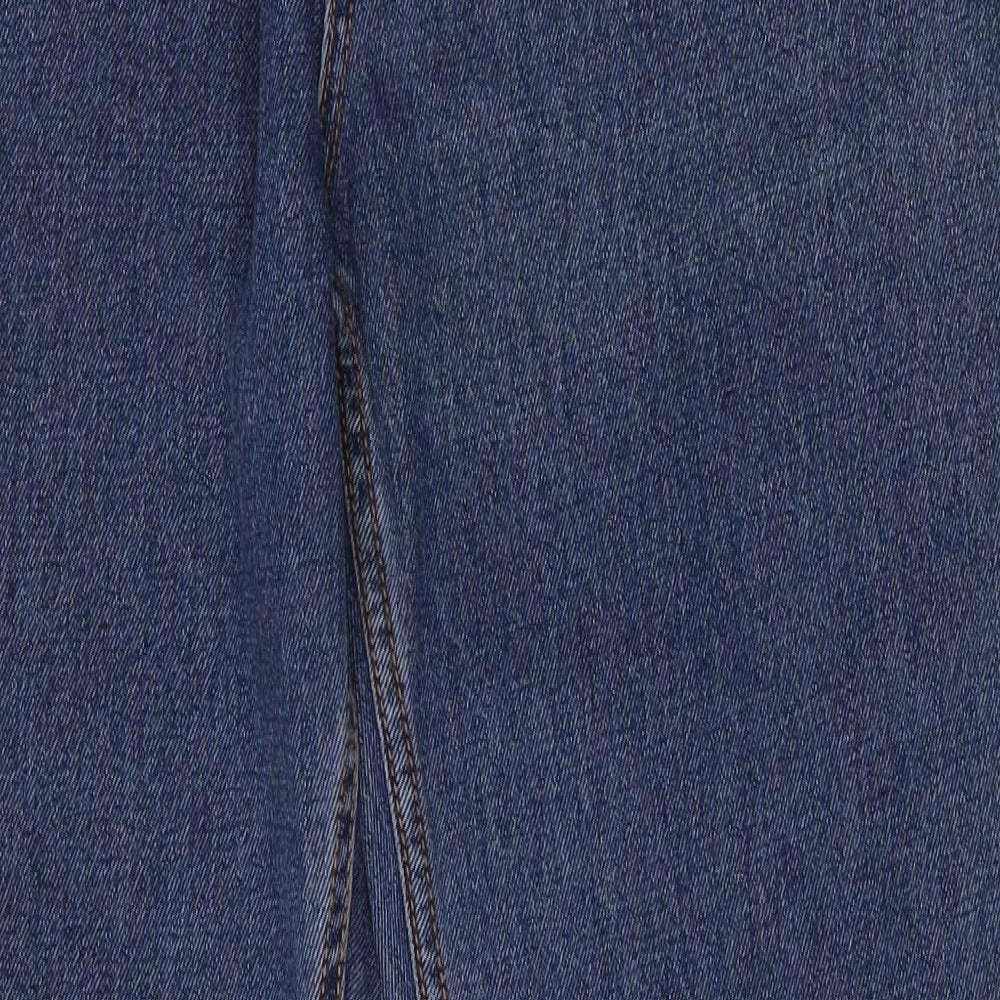 Dunnes Stores Womens Blue  Cotton Straight Jeans Size 32 L32 in Relaxed