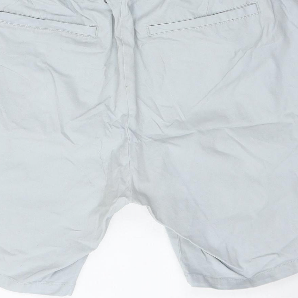 ASOS Mens Blue  Cotton Chino Shorts Size 2XL L9 in Regular Drawstring