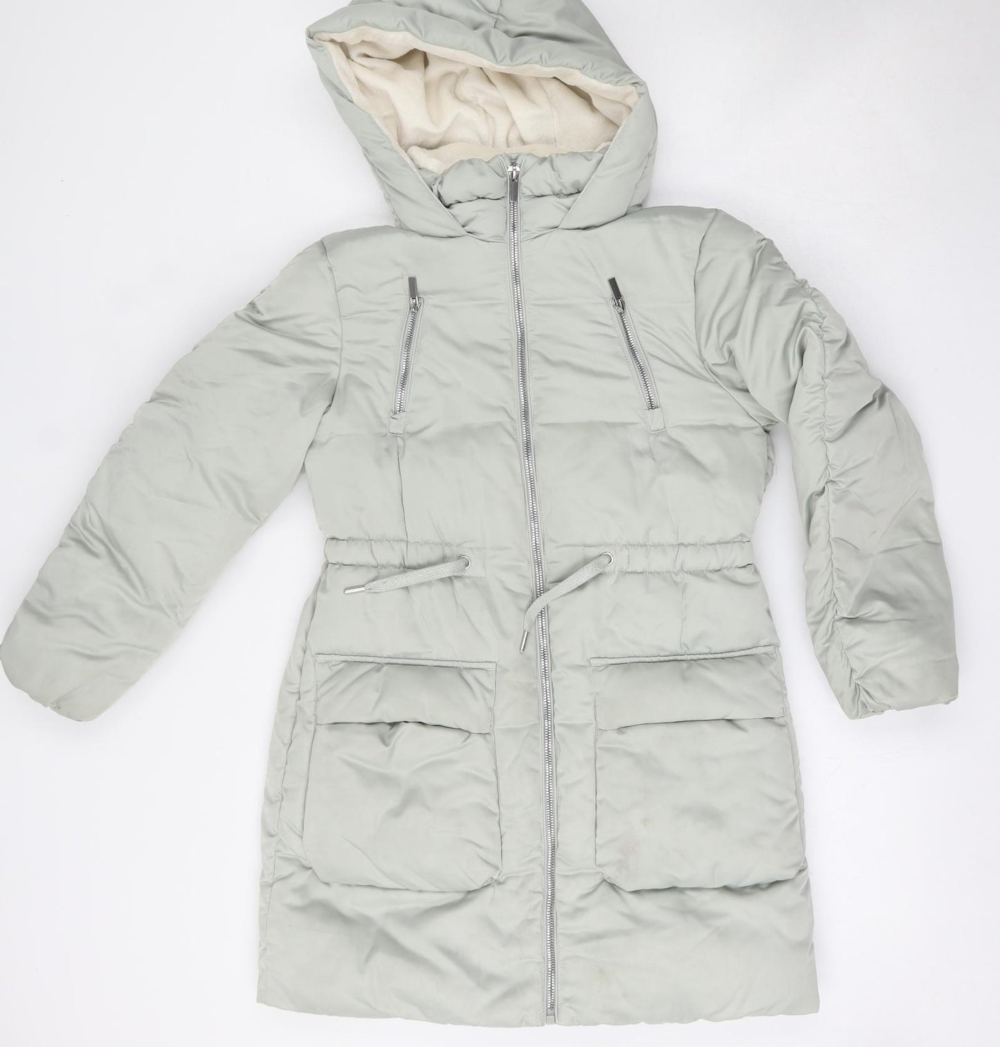 NEXT Girls Blue   Quilted Jacket Size 11 Years  Zip