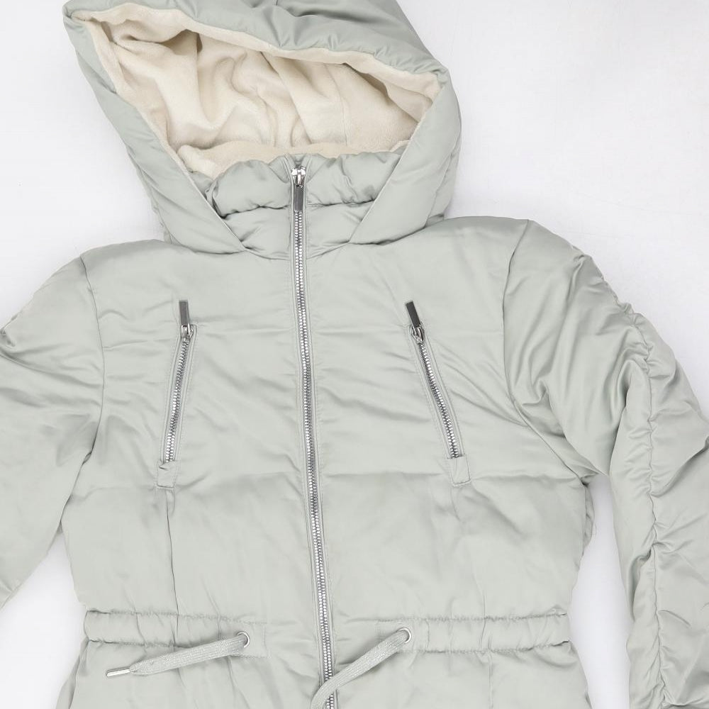 NEXT Girls Blue   Quilted Jacket Size 11 Years  Zip