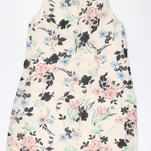 Primark Womens Multicoloured Floral Polyester Shift  Size 12  Boat Neck