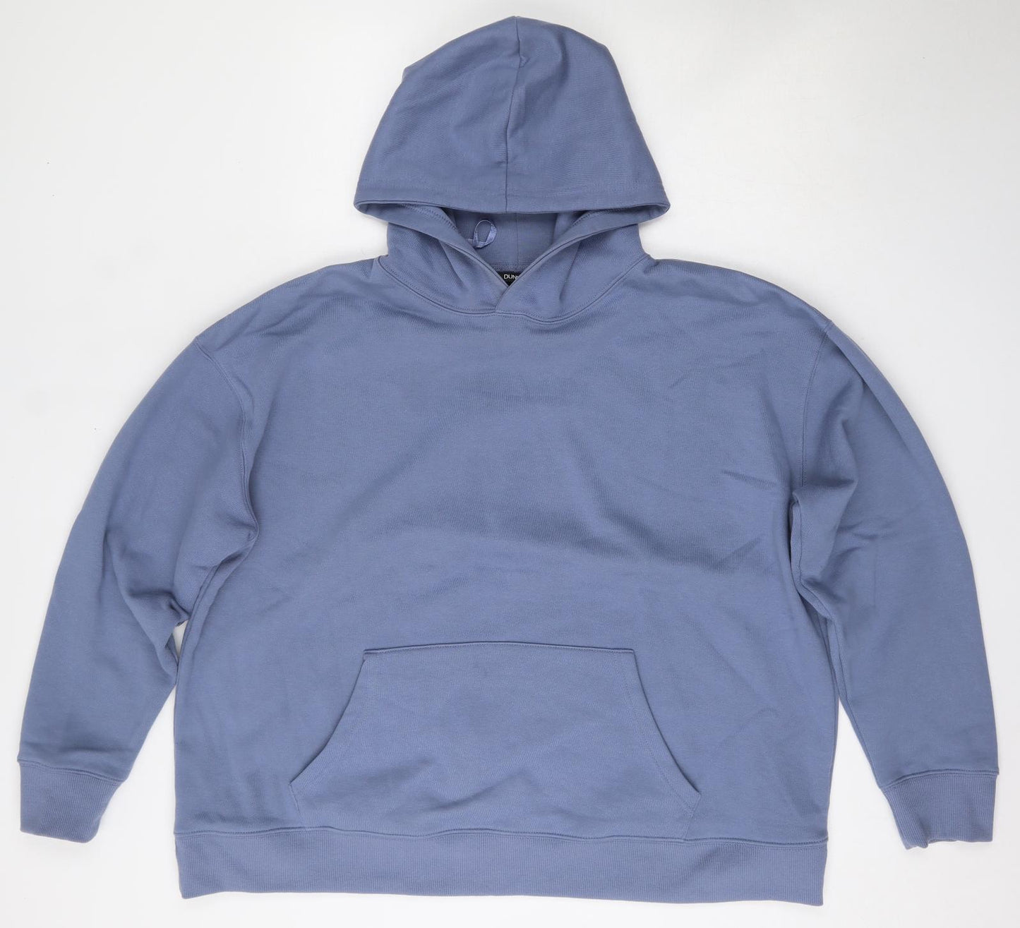 Dunnes Womens Blue  Cotton Pullover Hoodie Size XL