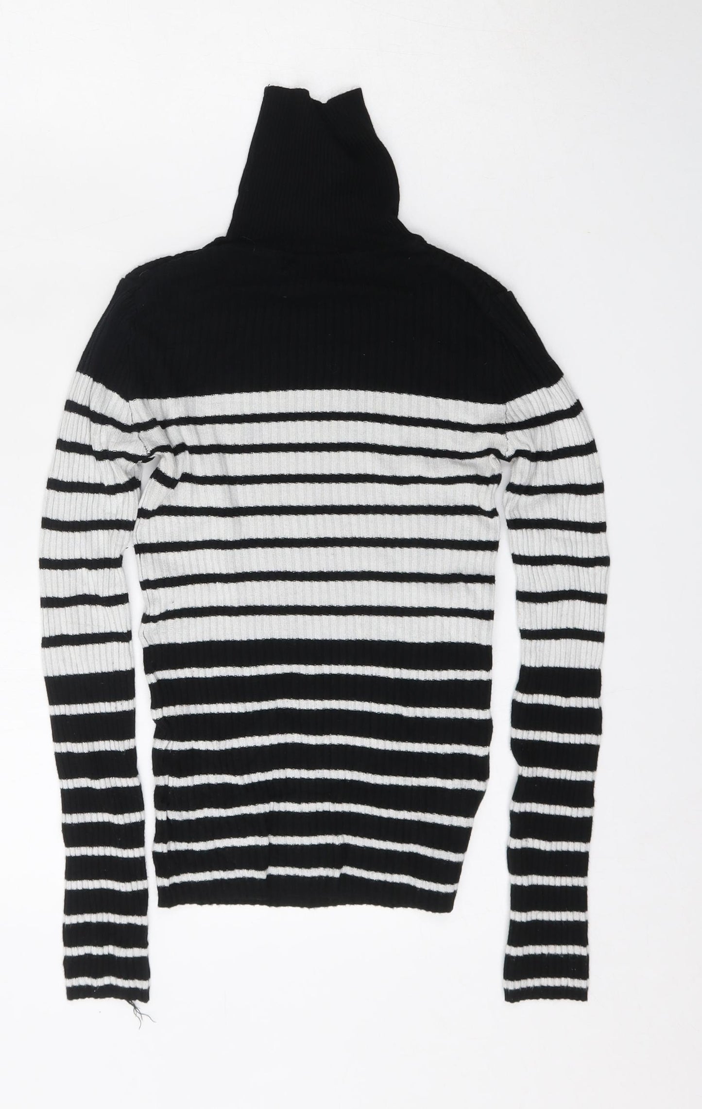 Atmosphere Womens Multicoloured Round Neck Striped Viscose Pullover Jumper Size 10