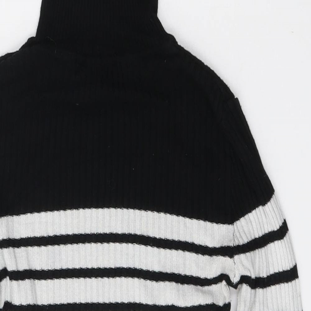 Atmosphere Womens Multicoloured Round Neck Striped Viscose Pullover Jumper Size 10