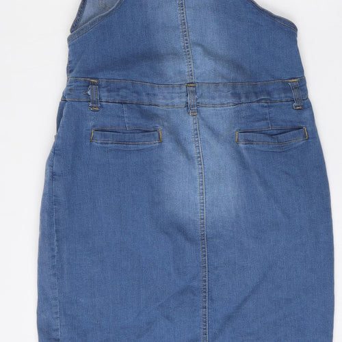 Denim State Womens Blue  Cotton Dungaree One-Piece Size 16  Button