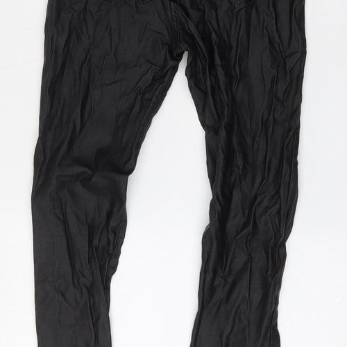 Denim Club Womens Black  Polyamide Skinny Jeans Size 14 L27 in Regular Zip