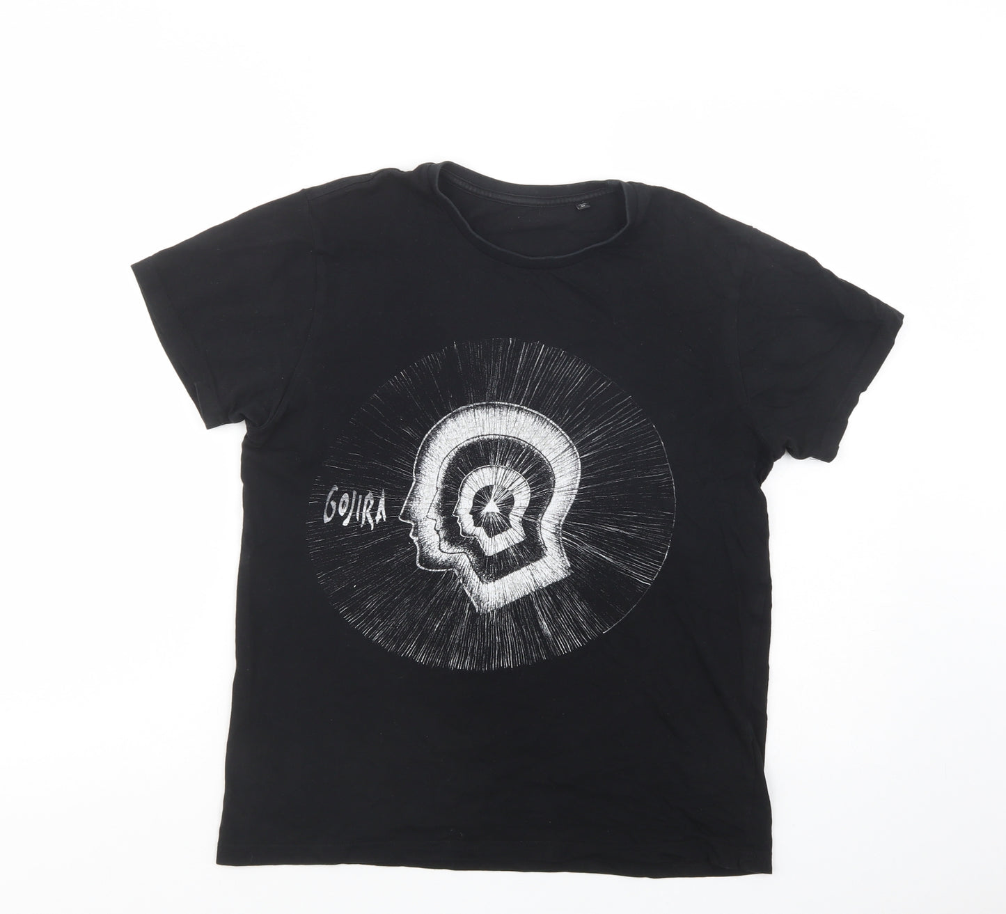 B&C Collection Womens Black  Cotton Basic T-Shirt Size M Crew Neck