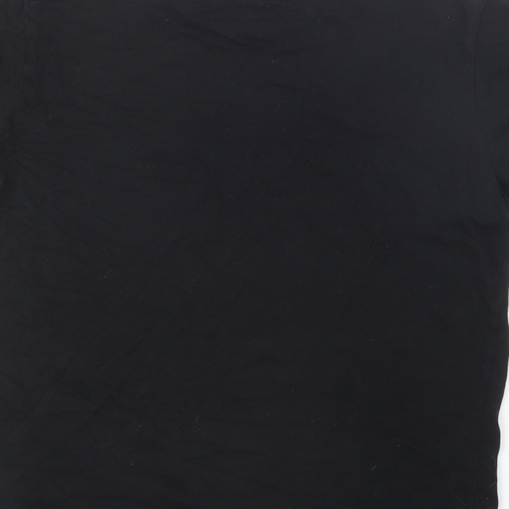B&C Collection Womens Black  Cotton Basic T-Shirt Size M Crew Neck