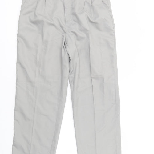 Dunlop Mens Grey  Polyester Chino Trousers Size 34 in L29 in Regular Button - Golf