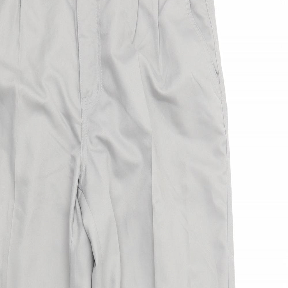 Dunlop Mens Grey  Polyester Chino Trousers Size 34 in L29 in Regular Button - Golf
