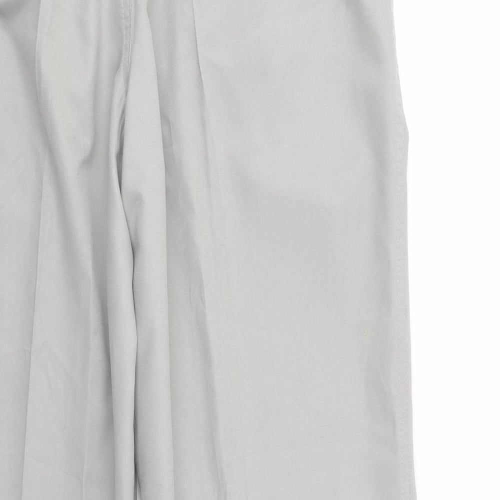 Dunlop Mens Grey  Polyester Chino Trousers Size 34 in L29 in Regular Button - Golf