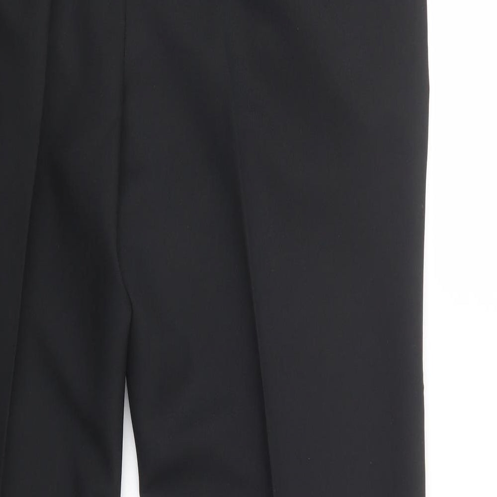 Farah Mens Black  Polyester Dress Pants Trousers Size 40 in L31 in Regular Button
