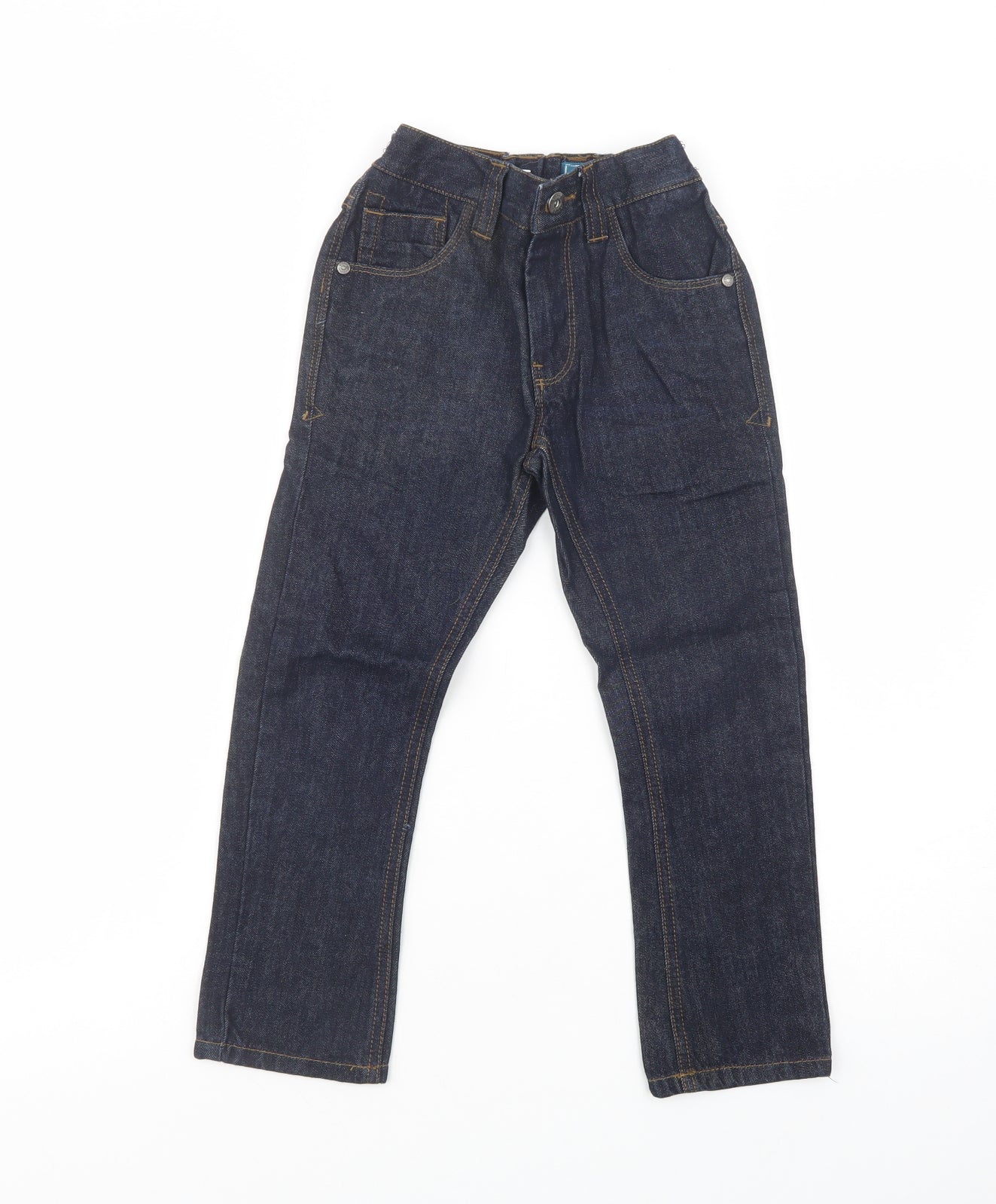 NEXT Boys Blue  Cotton Straight Jeans Size 6 Years  Regular Button