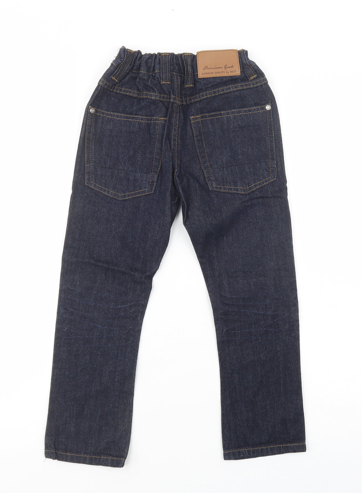 NEXT Boys Blue  Cotton Straight Jeans Size 6 Years  Regular Button