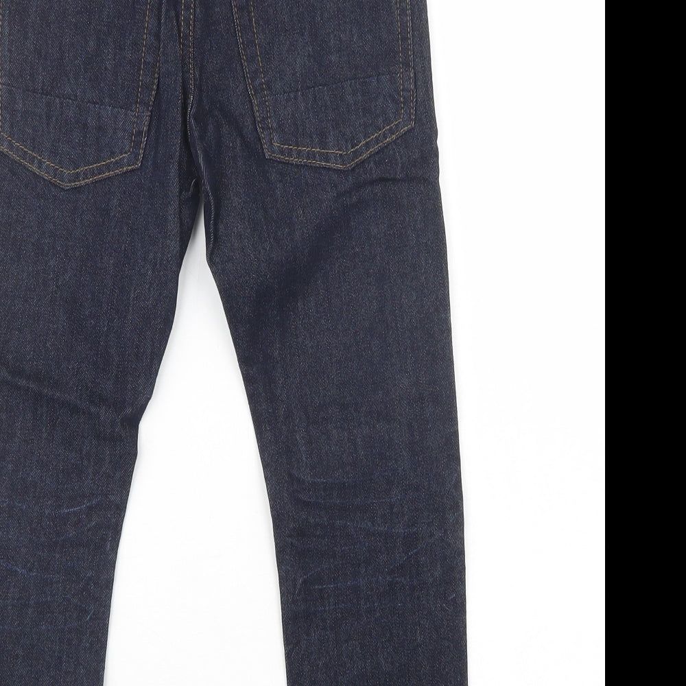 NEXT Boys Blue  Cotton Straight Jeans Size 6 Years  Regular Button