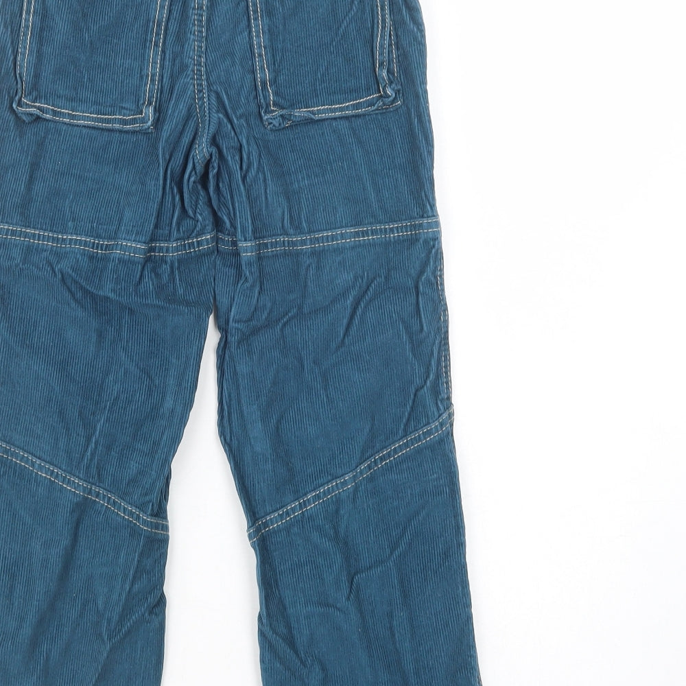 Boden Boys Green  Cotton Cargo Trousers Size 7 Years  Regular Drawstring