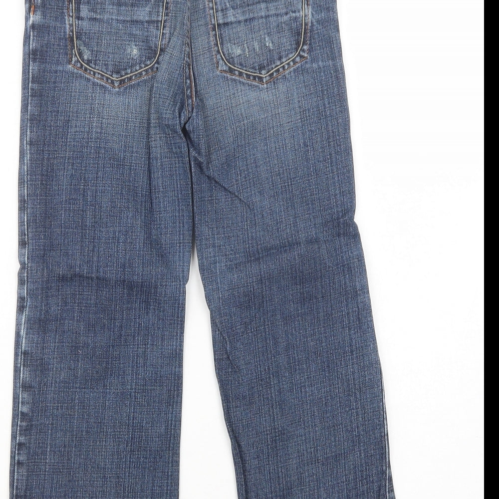Ted Baker Boys Blue  Cotton Bootcut Jeans Size 6 Years  Regular Button