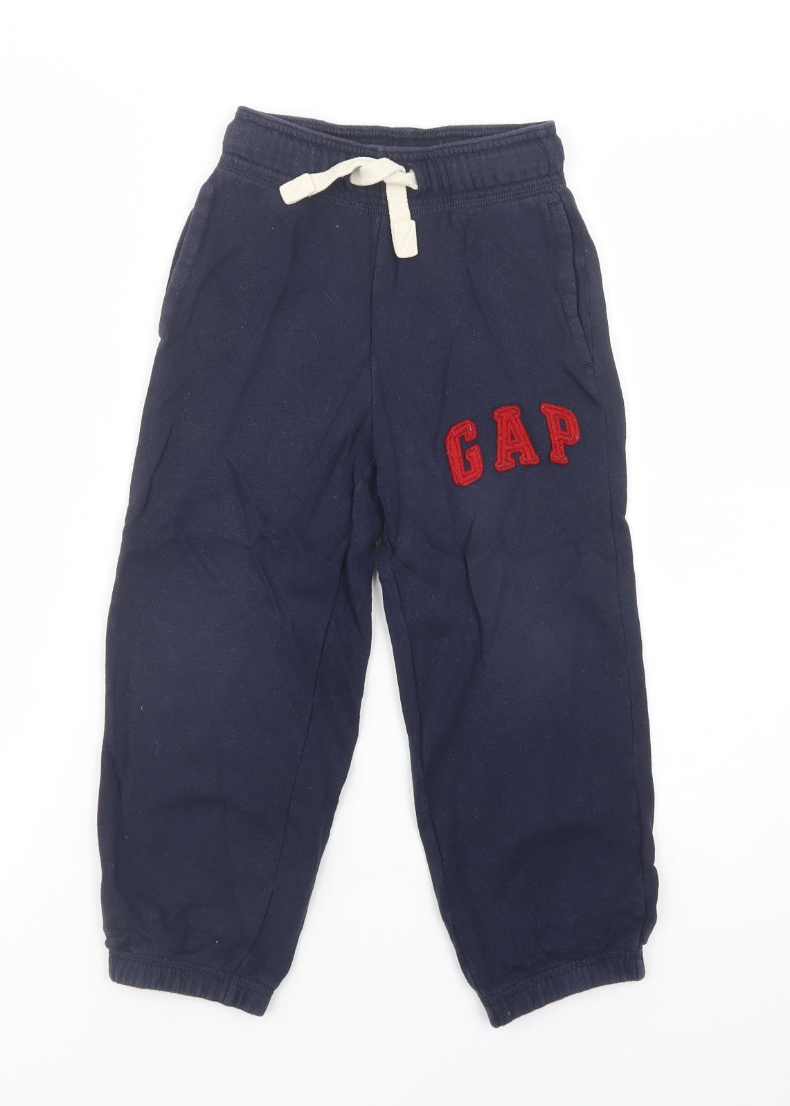 Gap Boys Blue  Cotton Jogger Trousers Size 4-5 Years  Regular Drawstring