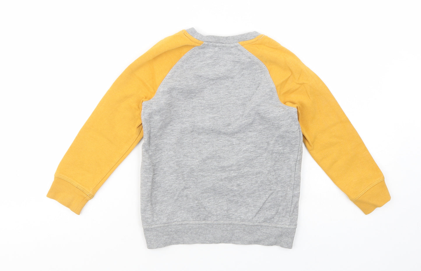 George Boys Grey  Cotton Pullover Sweatshirt Size 4-5 Years  Pullover - Little Hero