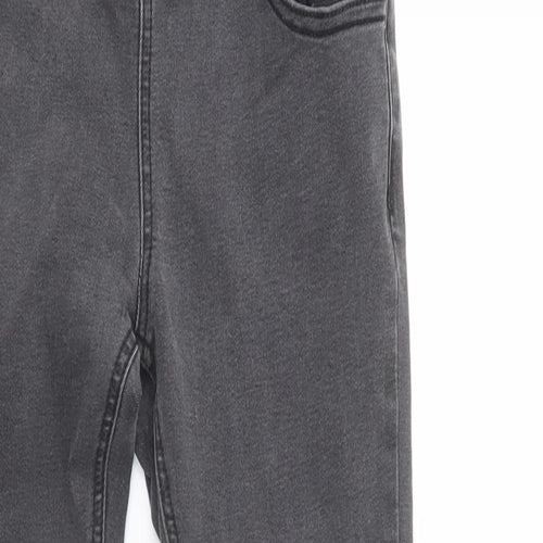 New Look Girls Grey  Cotton Skinny Jeans Size 13 Years  Regular Lace Up