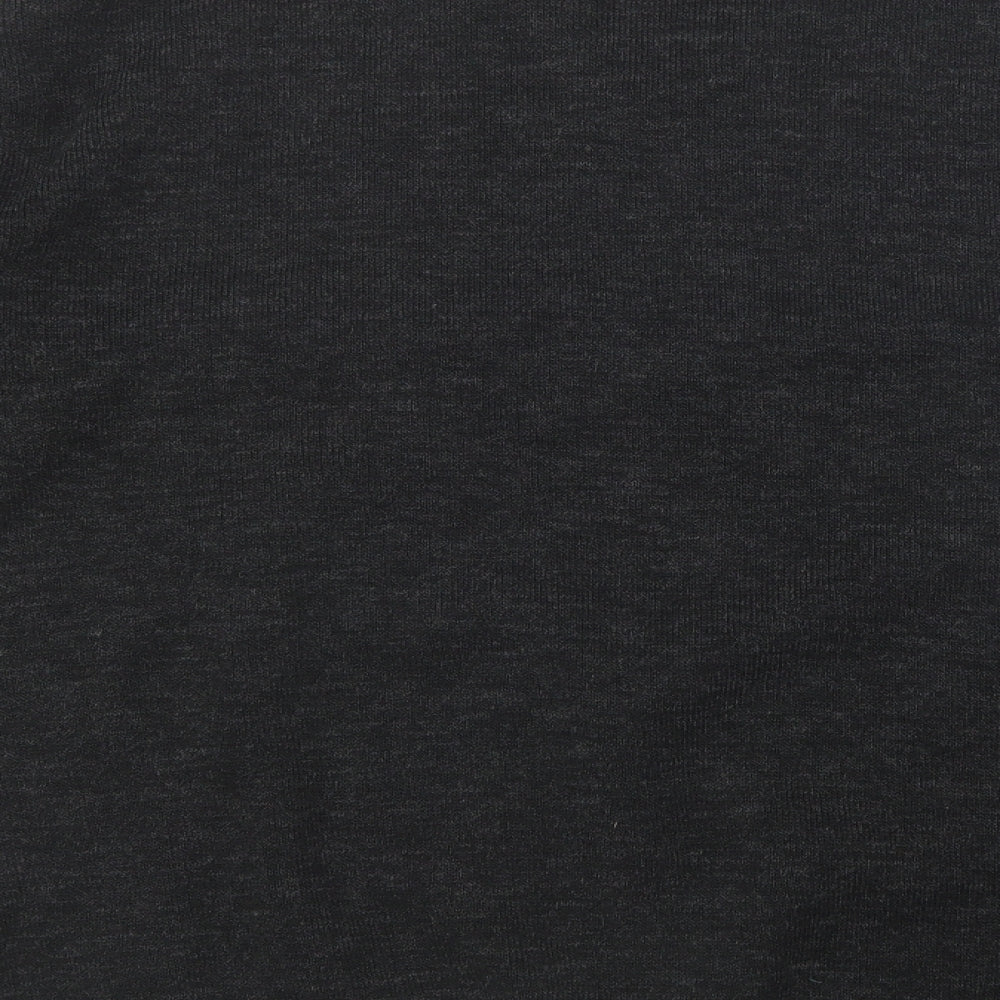 Sergio Rossi Mens Black V-Neck Geometric Wool Pullover Jumper Size XL