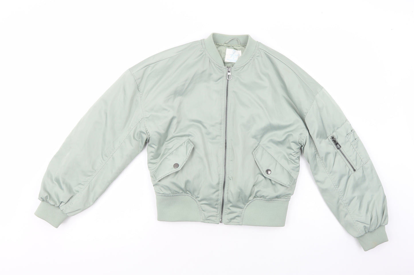 Primark Womens Green   Bomber Jacket Jacket Size XS  Zip