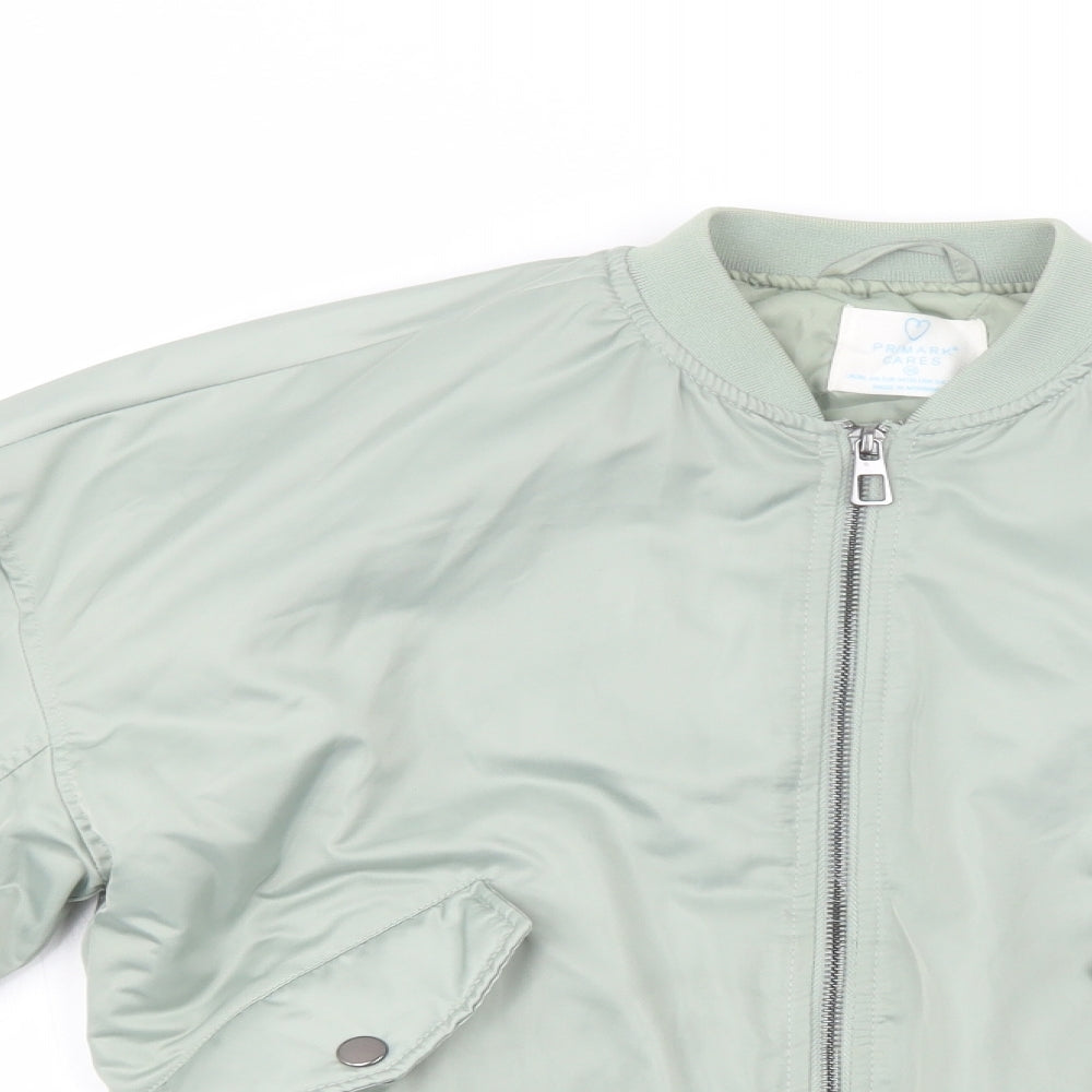 Primark Womens Green   Bomber Jacket Jacket Size XS  Zip
