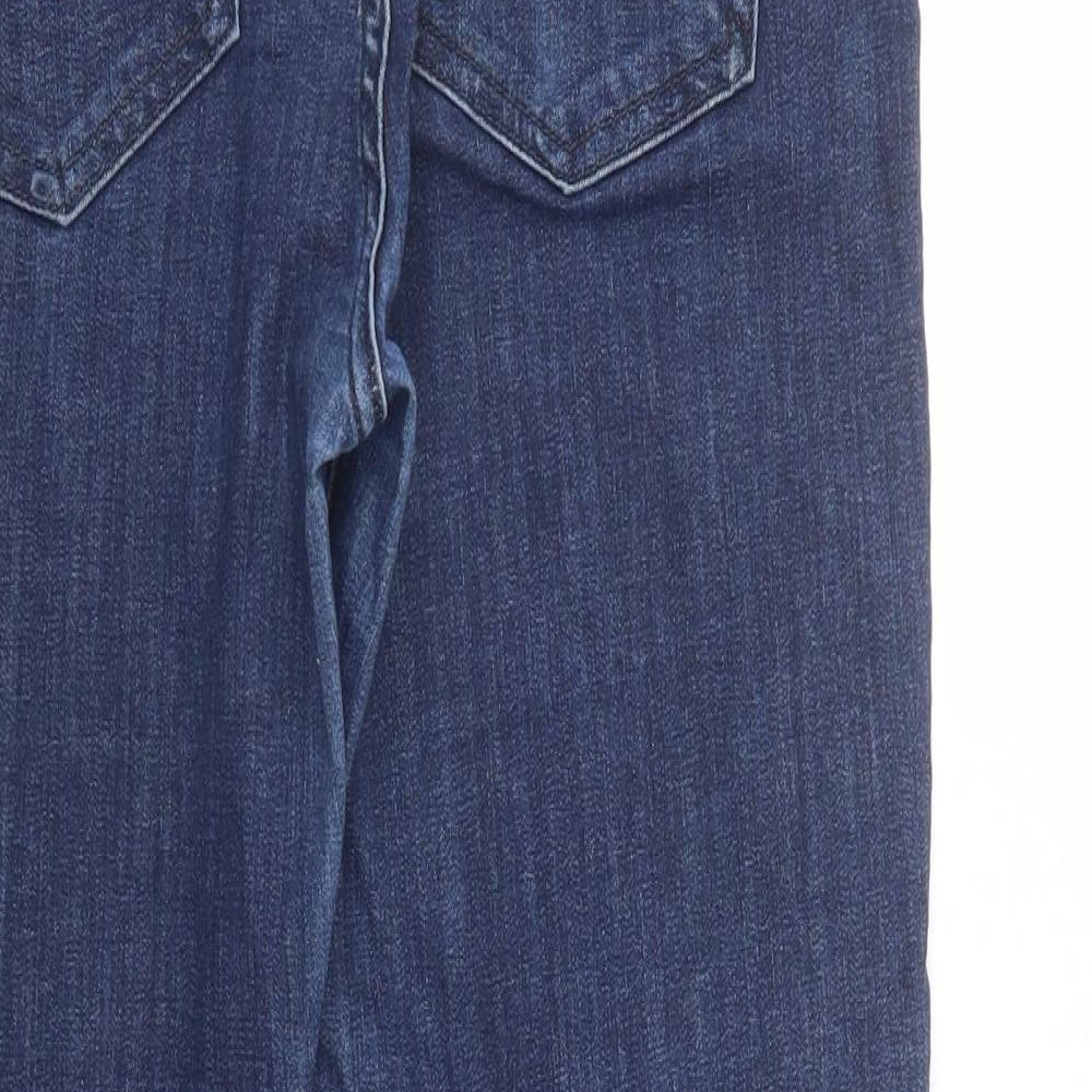 Oasis Womens Blue  Cotton Skinny Jeans Size 14  Regular Button