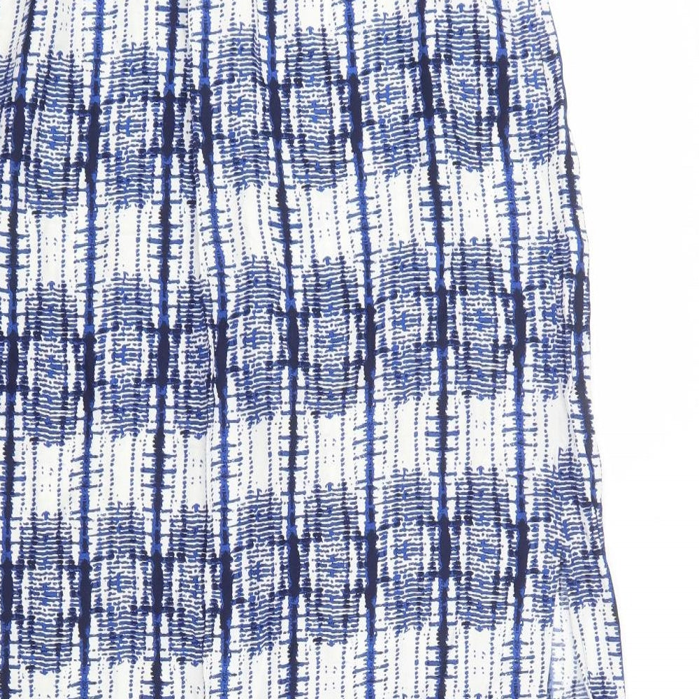 Papaya Womens Multicoloured Geometric Viscose Maxi Skirt Size 14   Drawstring