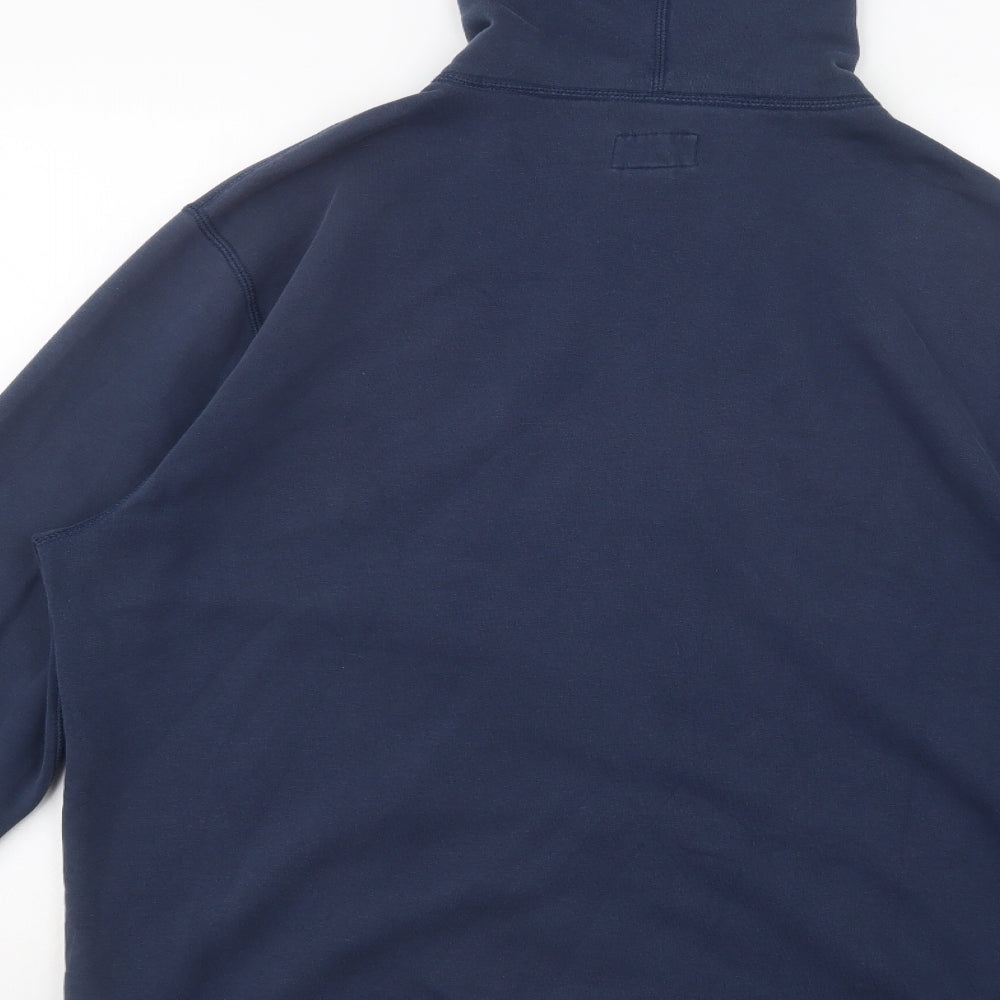 Converse Mens Blue  Cotton Full Zip Hoodie Size XL