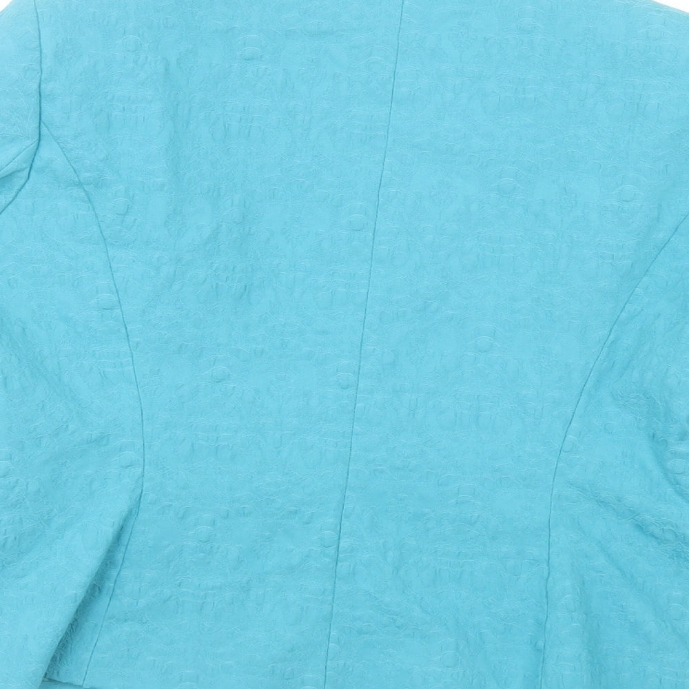 Gallery Womens Green   Jacket Blazer Size 14