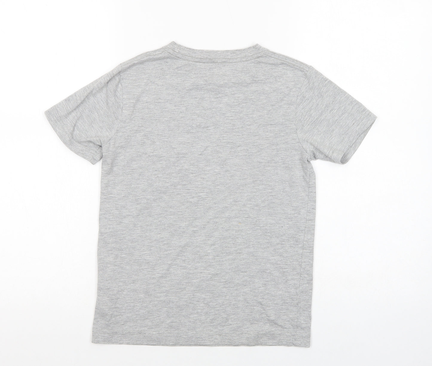 Nike Boys Grey  Cotton Pullover T-Shirt Size 8-9 Years Crew Neck Pullover