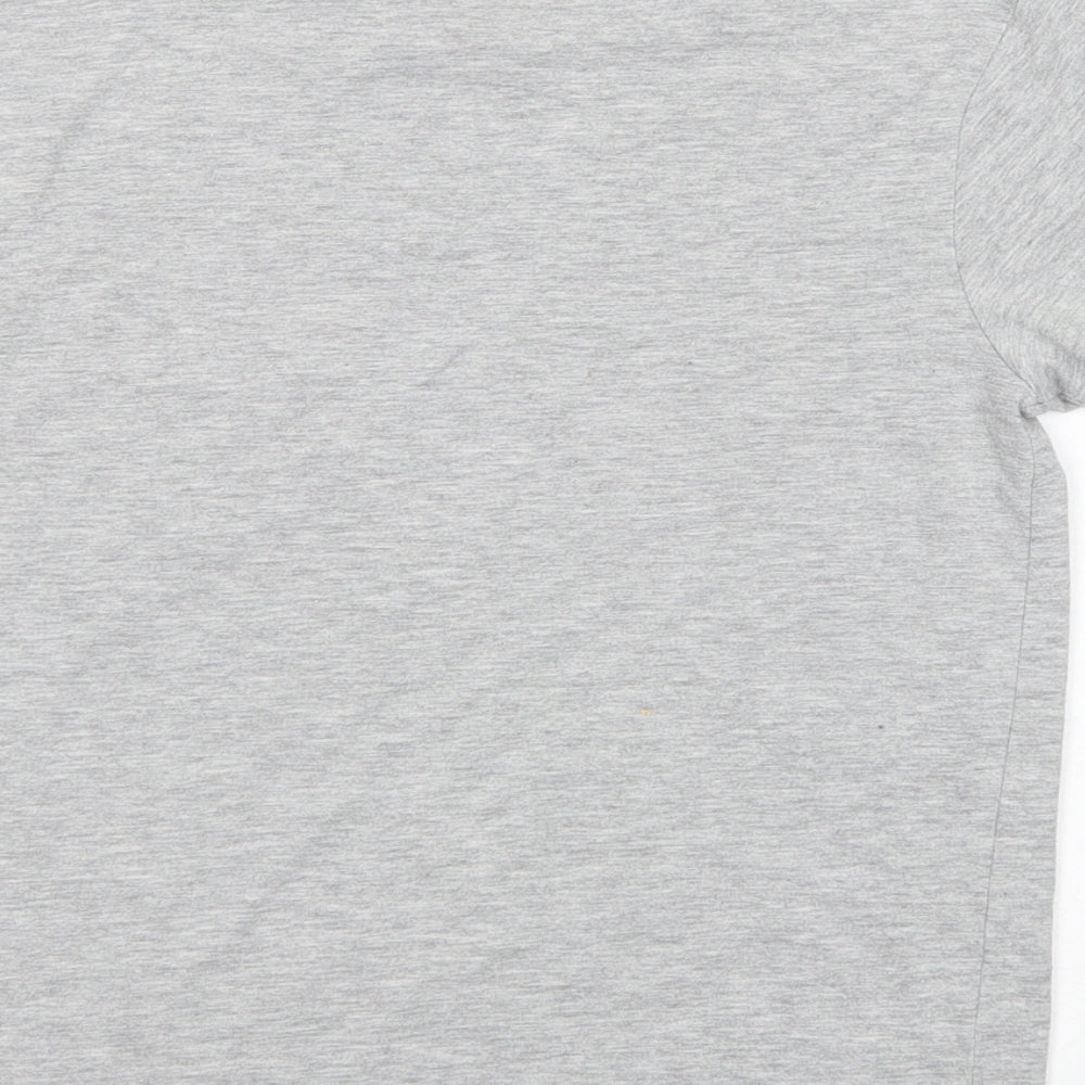 Nike Boys Grey  Cotton Pullover T-Shirt Size 8-9 Years Crew Neck Pullover