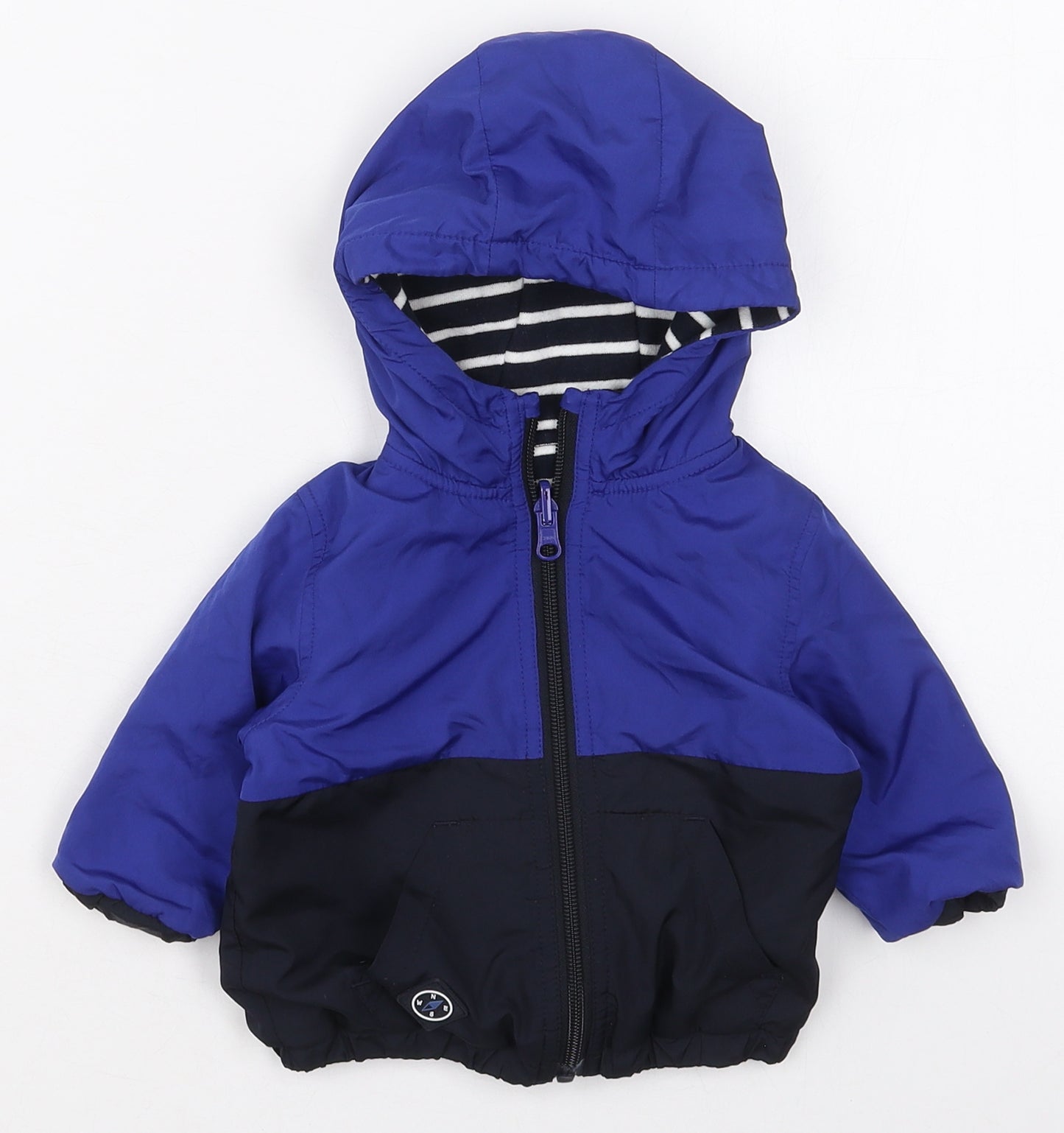 NEXT Boys Blue   Basic Coat Coat Size 6-9 Months   Zip