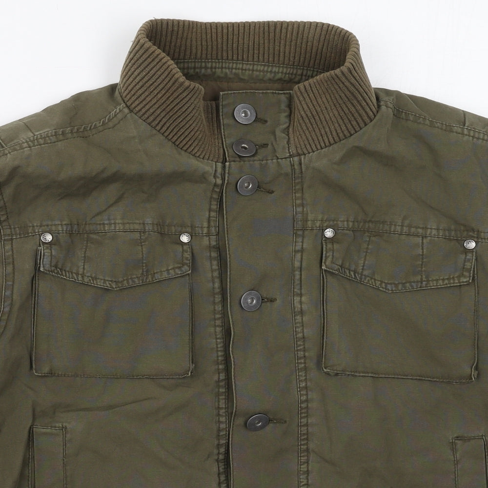 Denim Co Mens Green   Jacket  Size M  Button